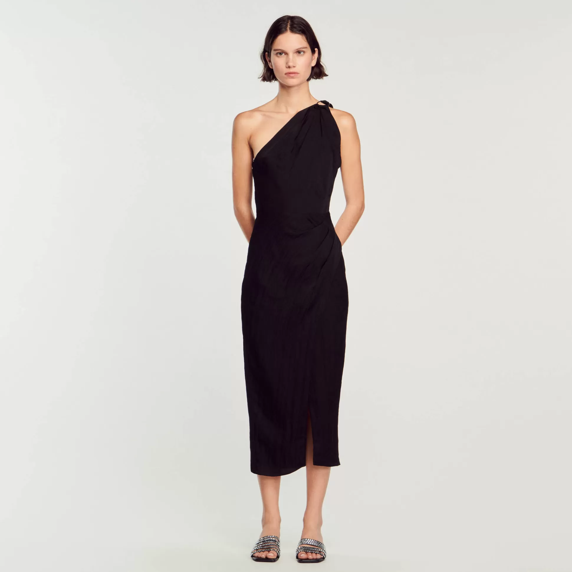 Sandro Paris Asymmetric Dress> Dresses