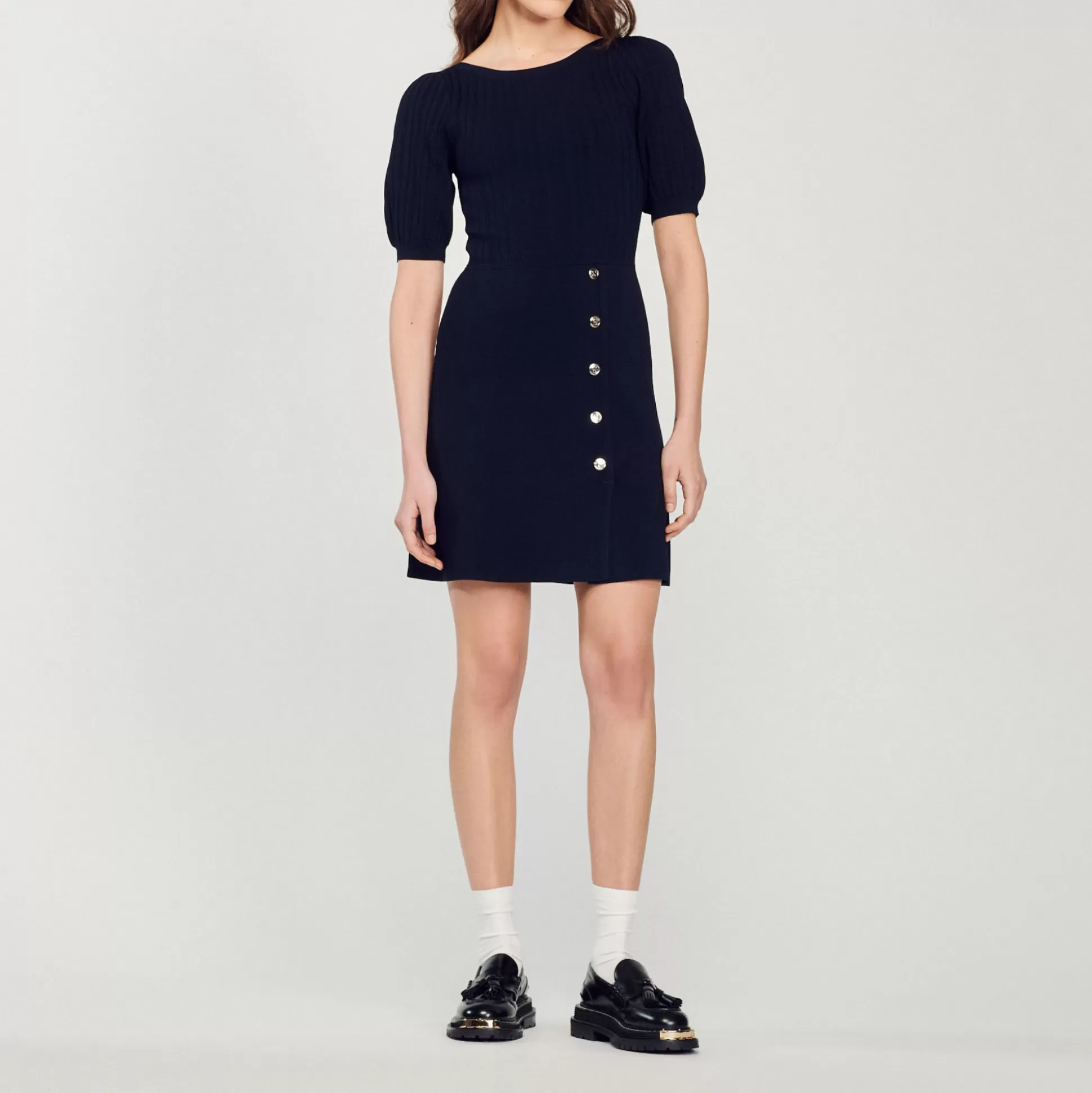 Sandro Paris Balloon-Sleeved Dress> Dresses