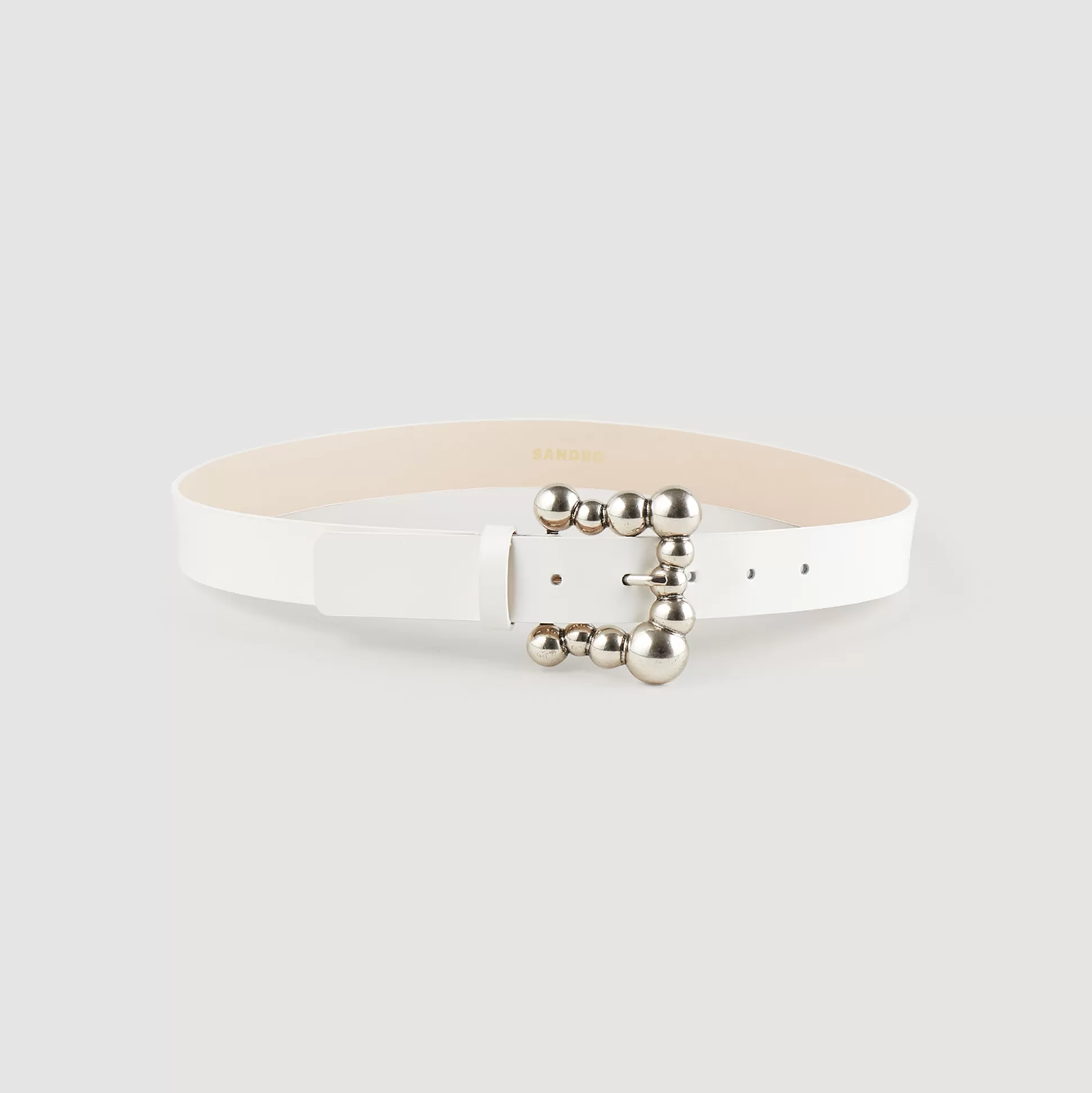 Sandro Paris Belt With Ball-Embellished Buckle> Belts