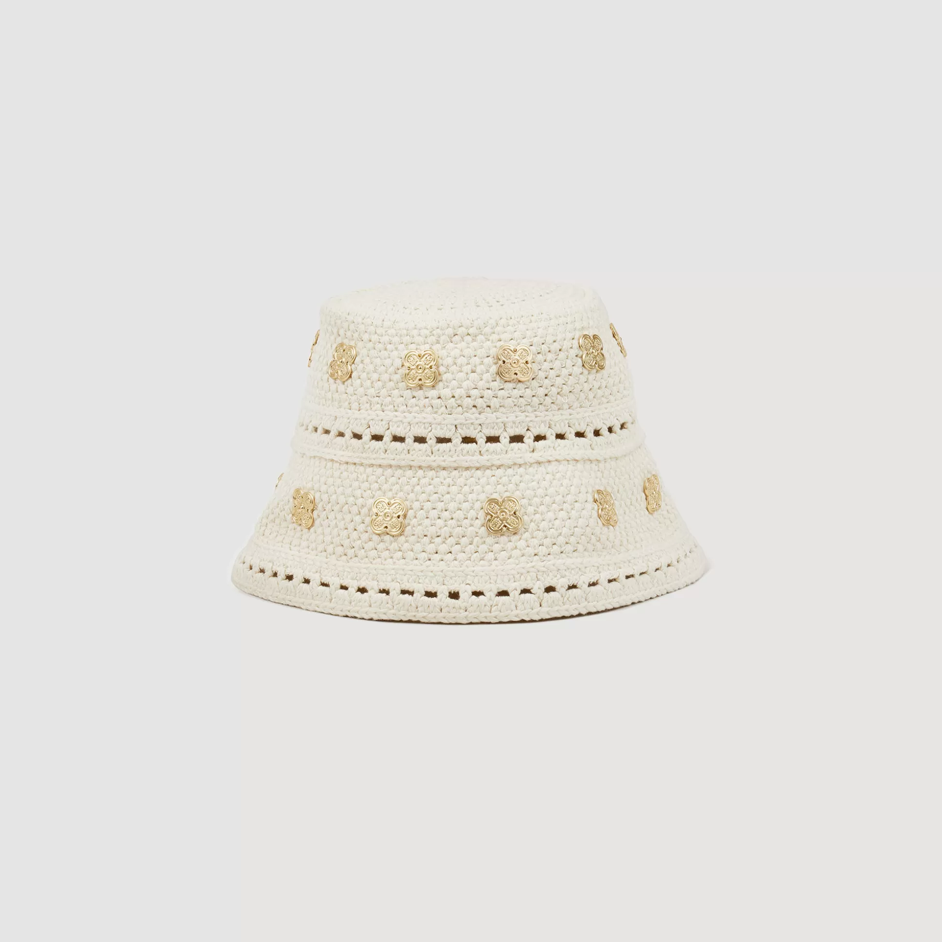 Sandro Paris Crochet Hat With Sequins> Hats