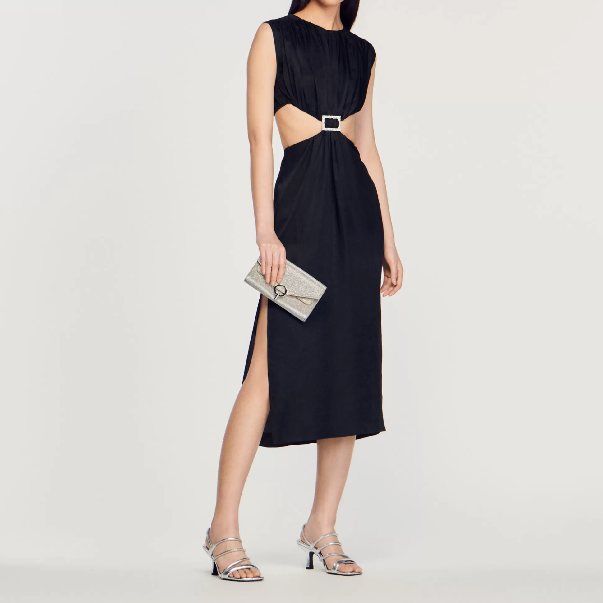 Sandro Paris Embellished Midi Dress> Dresses