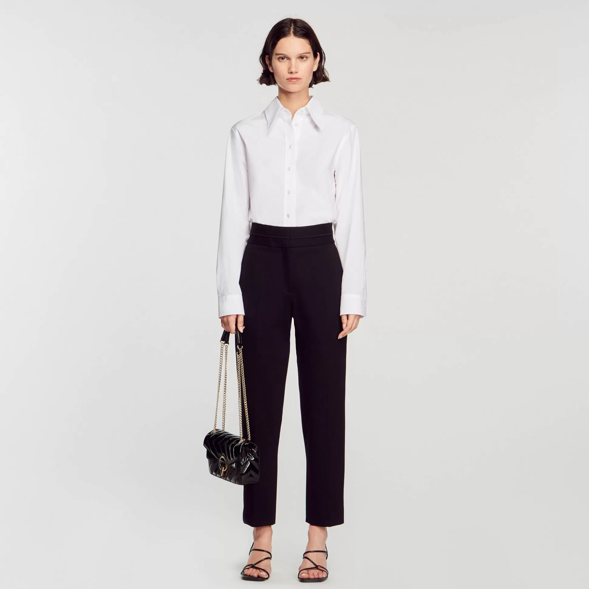 Sandro Paris High-Waisted Classic Pants> Pants & Shorts