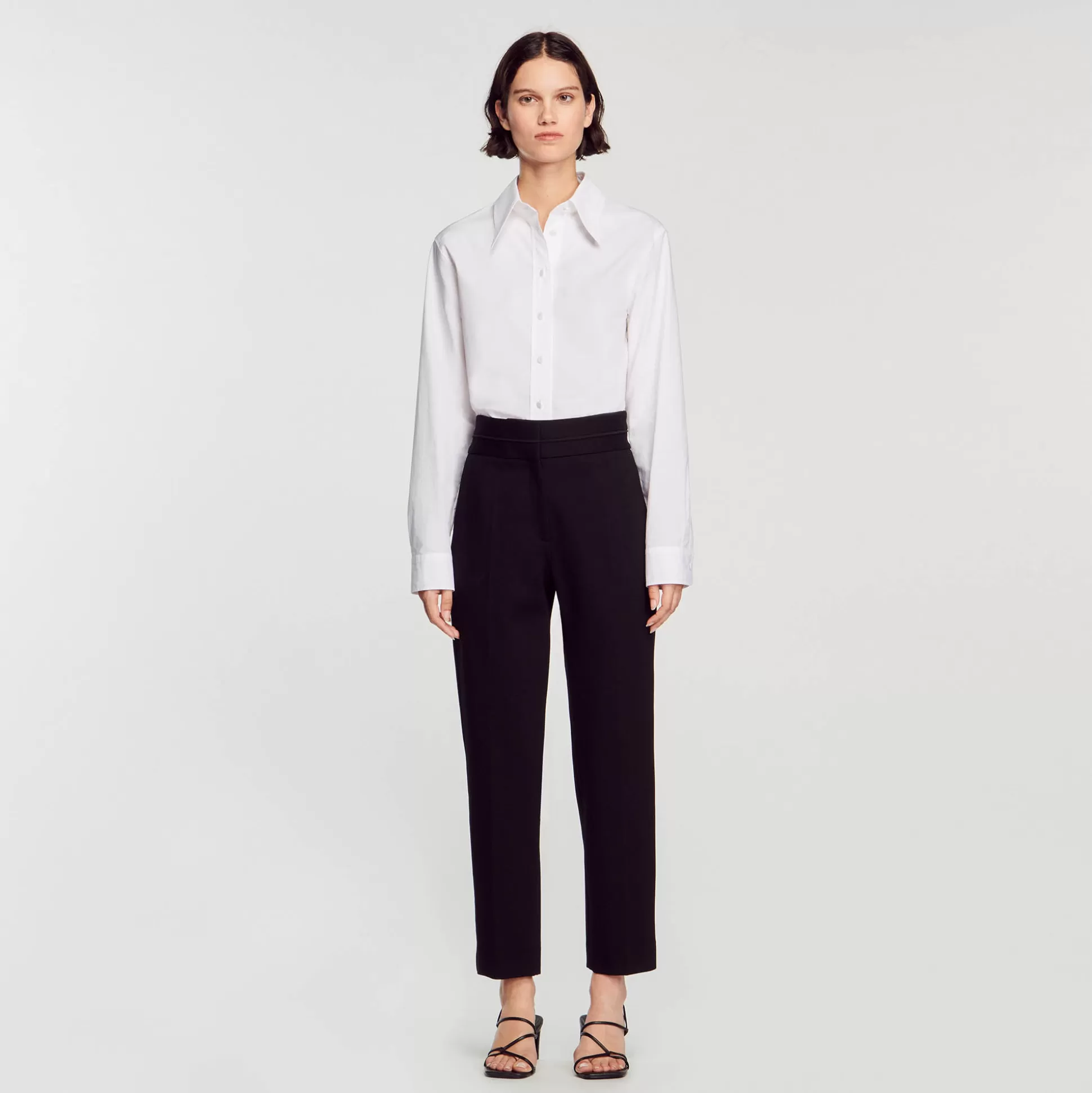 Sandro Paris High-Waisted Classic Pants> Pants & Shorts