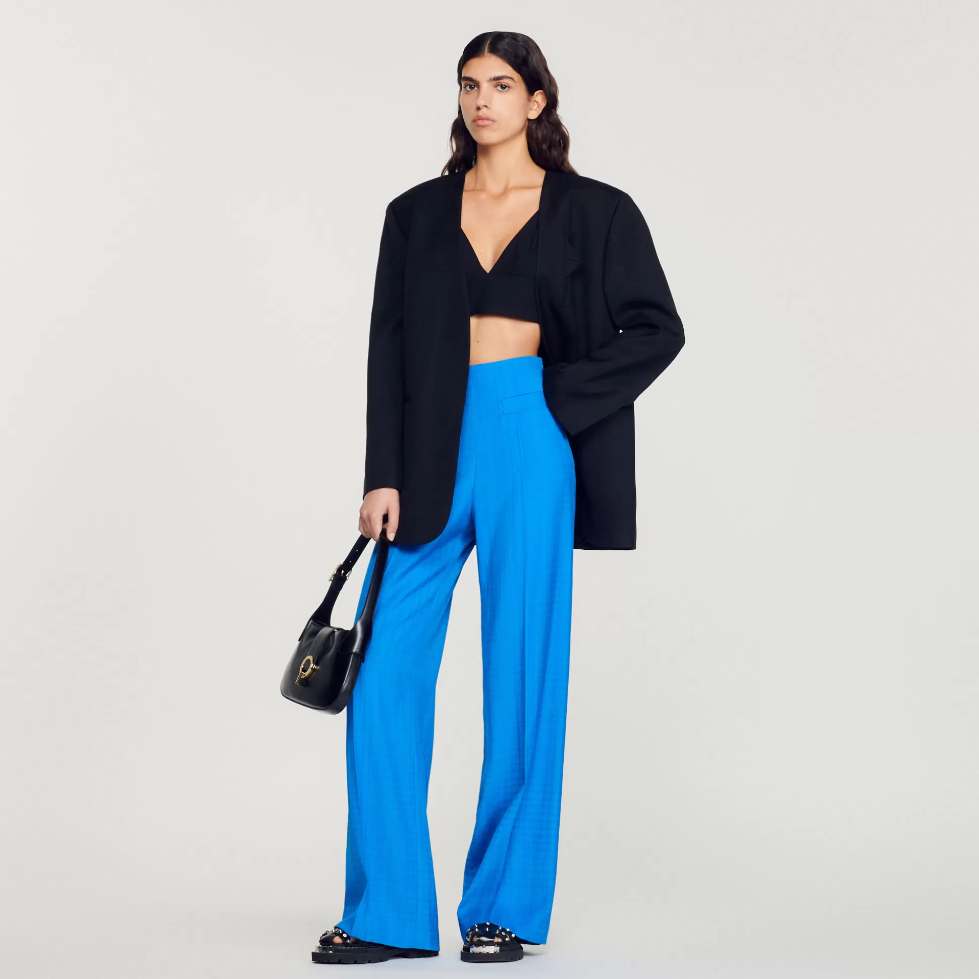 Sandro Paris High-Waisted Pants> Pants & Shorts