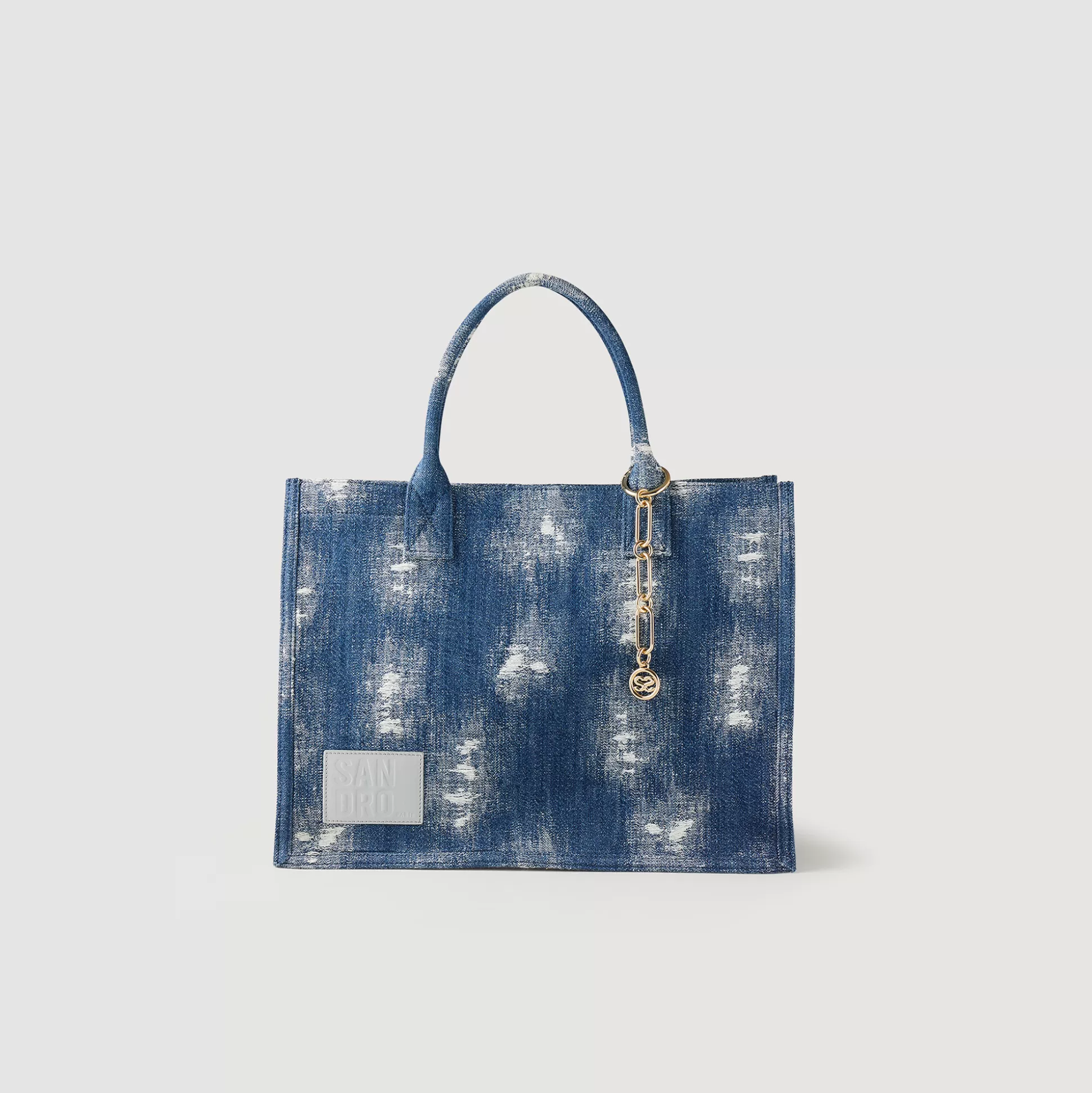 Sandro Paris Kasbah Denim Tote Bag> Tote Bags