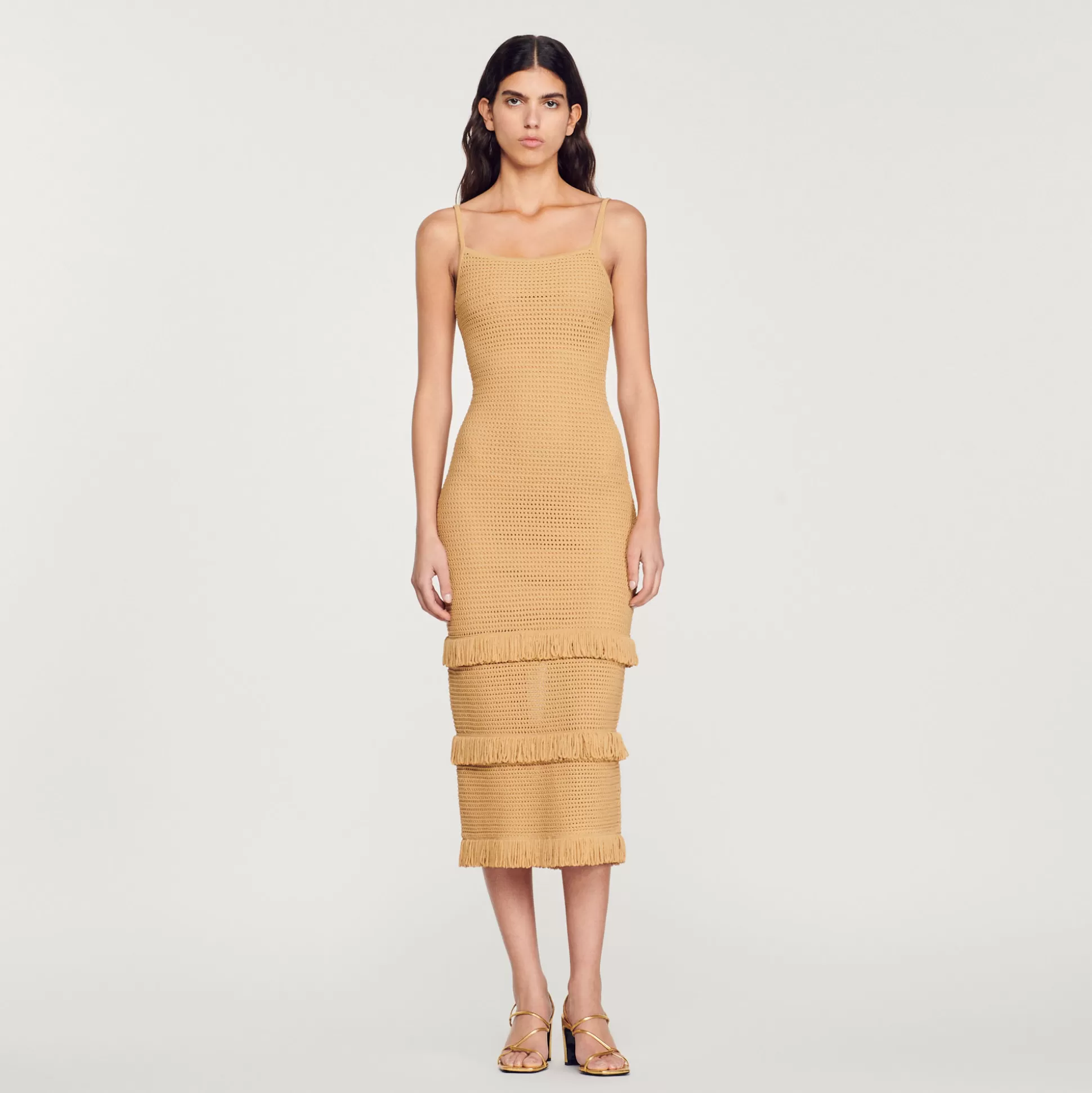 Sandro Paris Knitted Midi Dress> Dresses