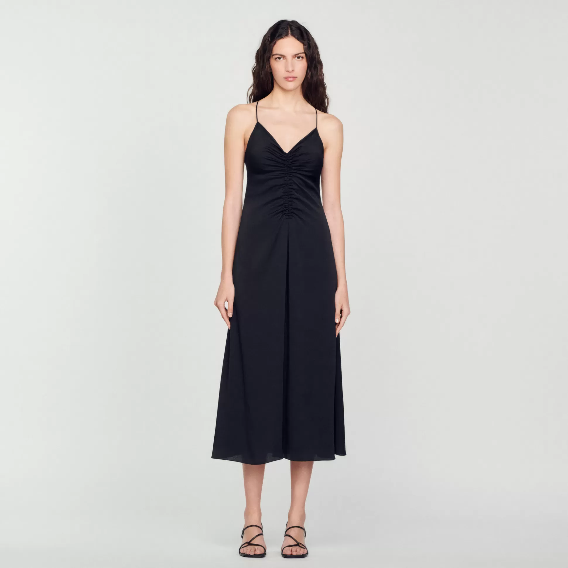 Sandro Paris Long Dress With Narrow Straps> Dresses