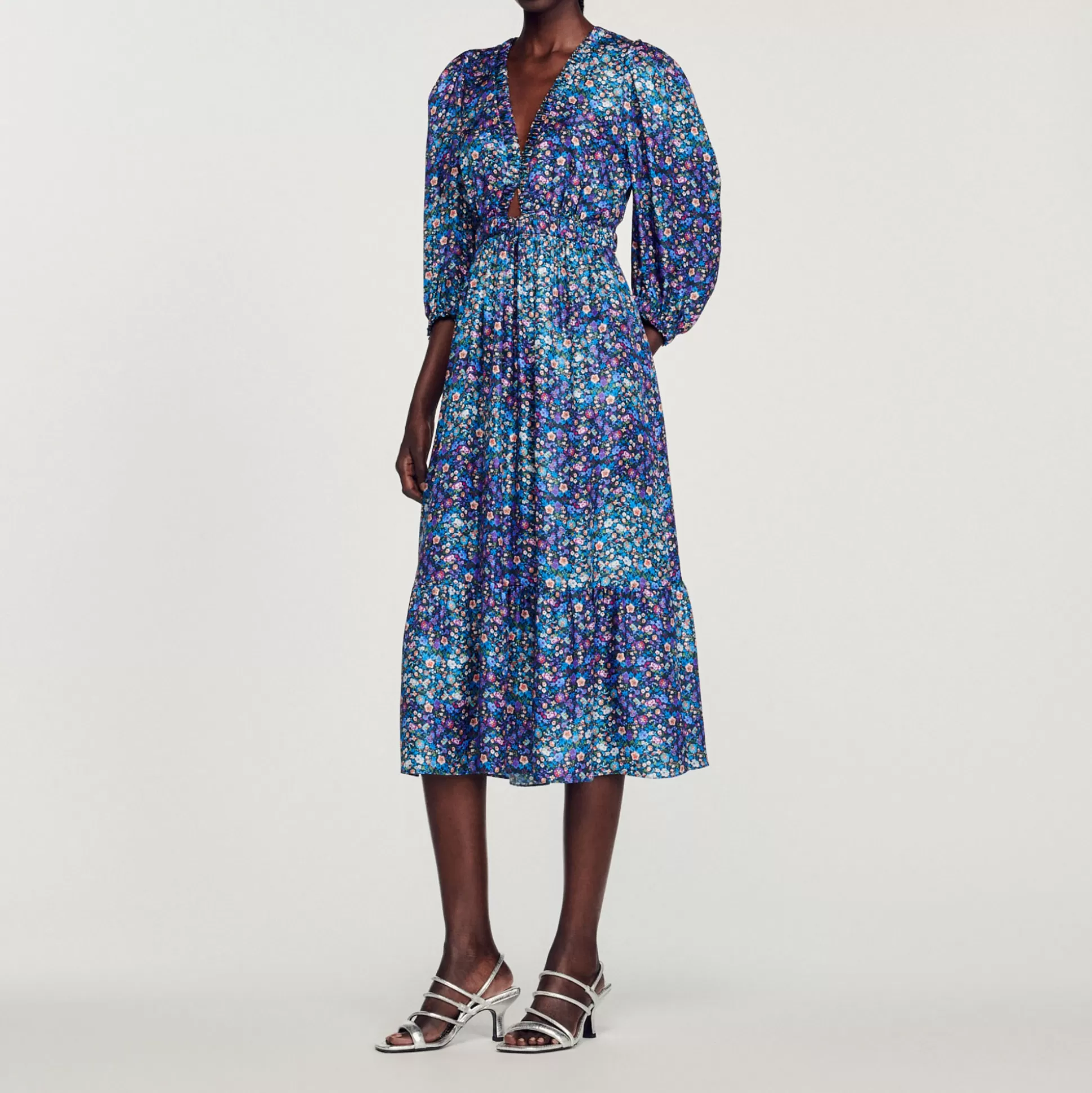 Sandro Paris Long Floral Dress> Dresses