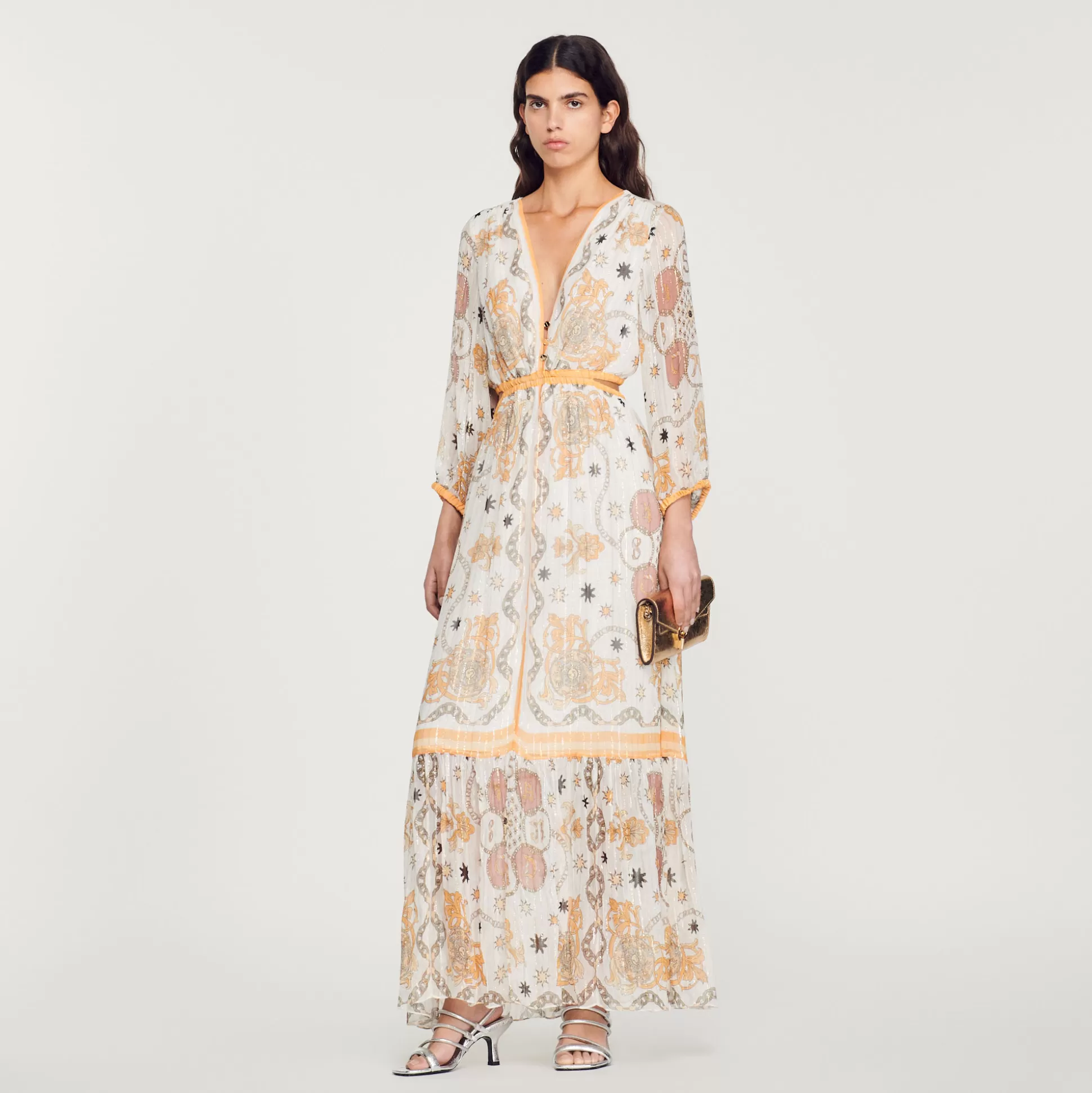 Sandro Paris Long Floral Dress> Dresses