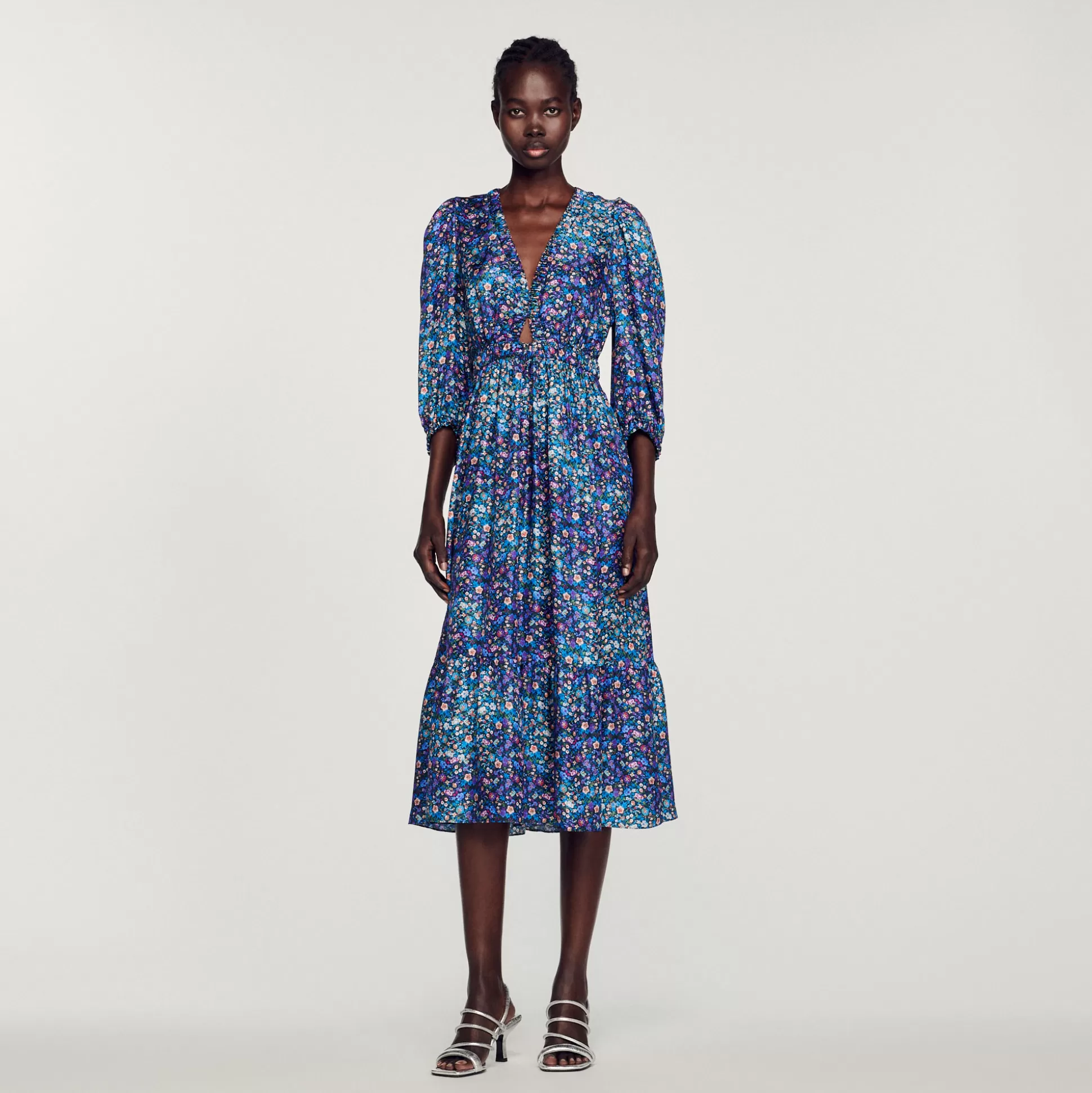 Sandro Paris Long Floral Dress> Dresses