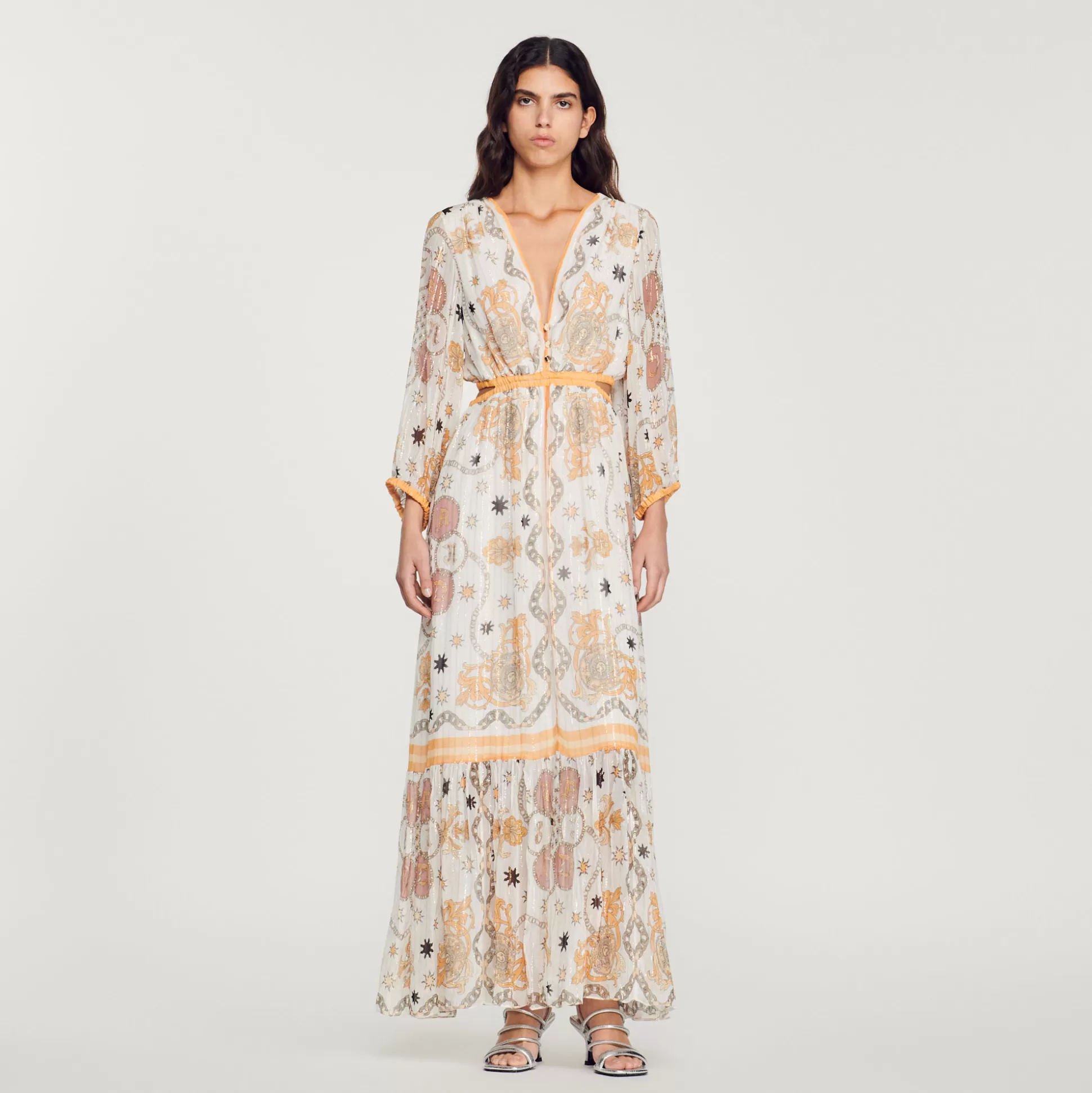 Sandro Paris Long Floral Dress> Dresses