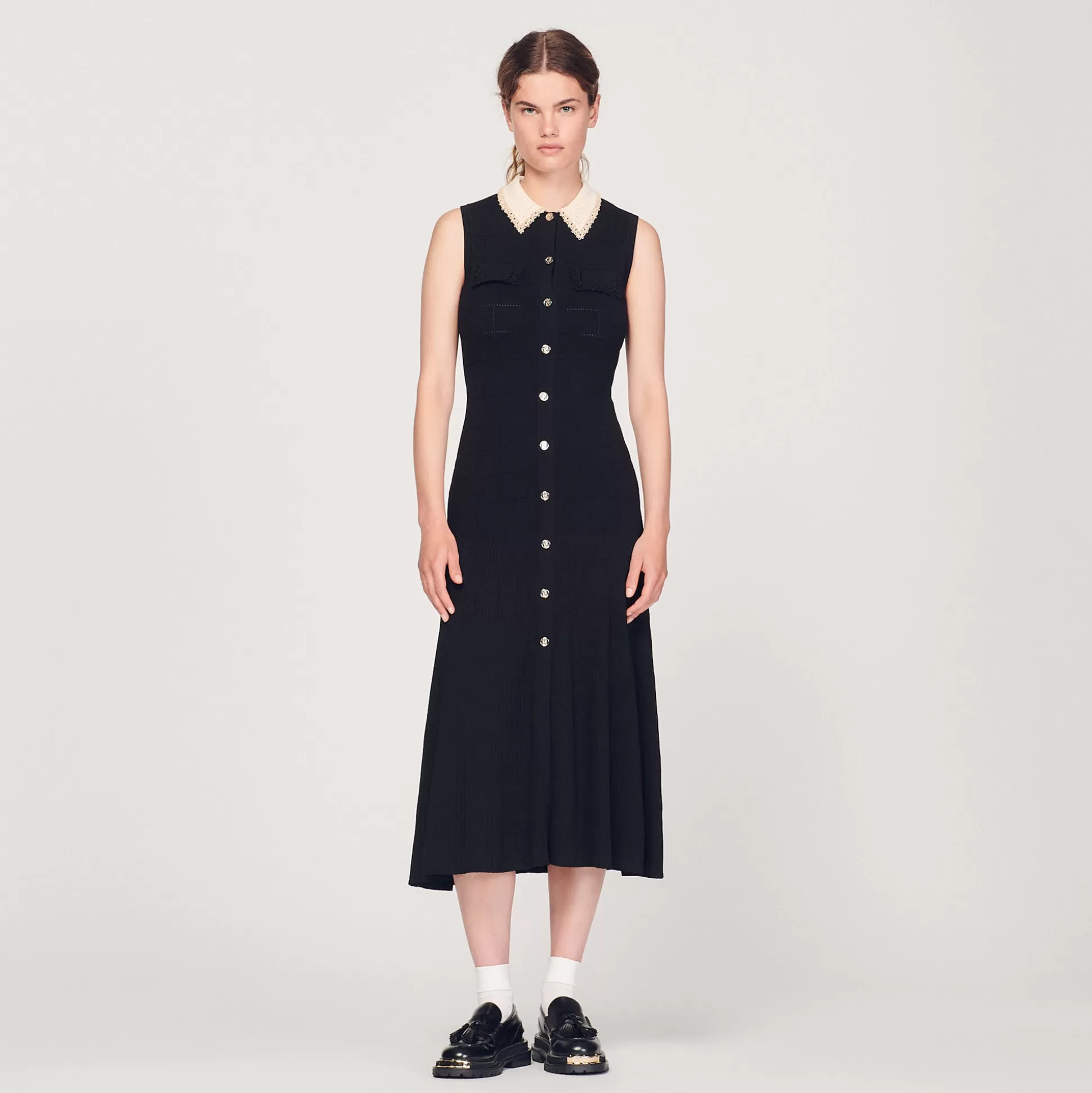 Sandro Paris Long Sleeveless Dress> Dresses