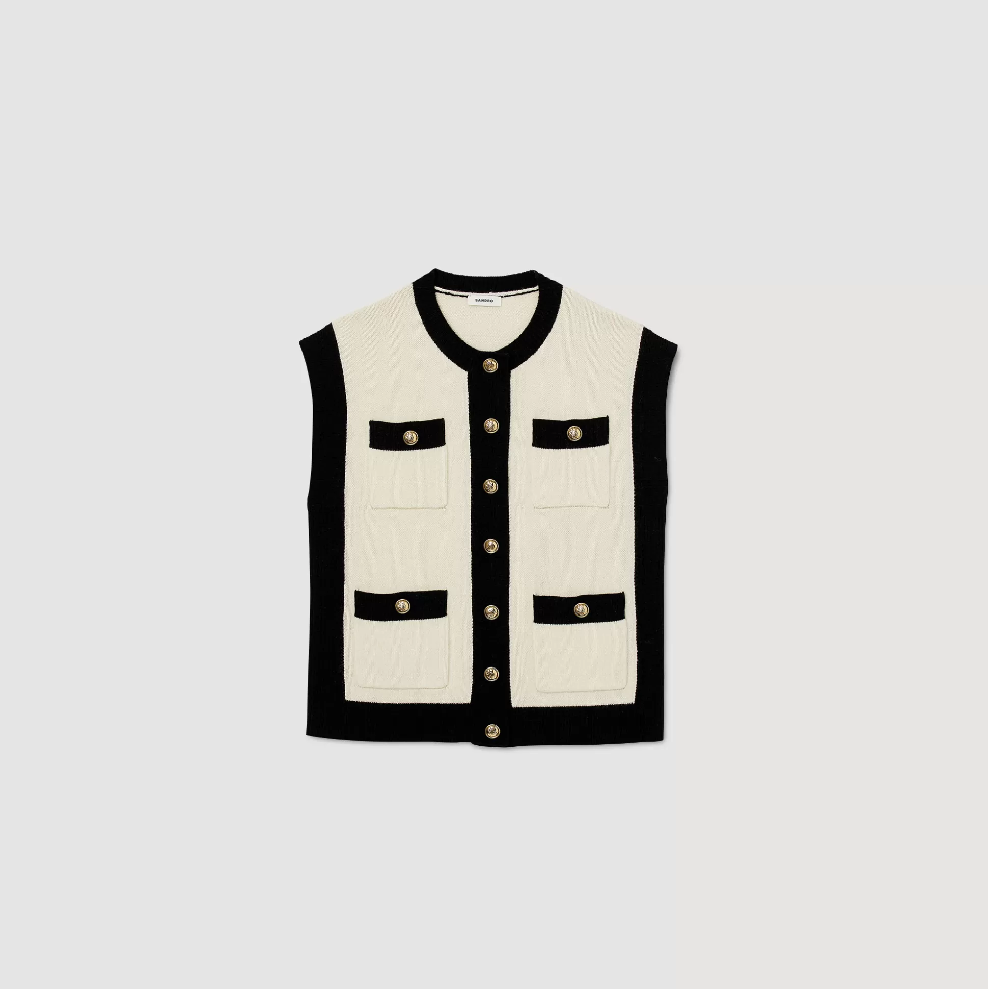 Sandro Paris Loose Sleeveless Coatigan> Coatigans