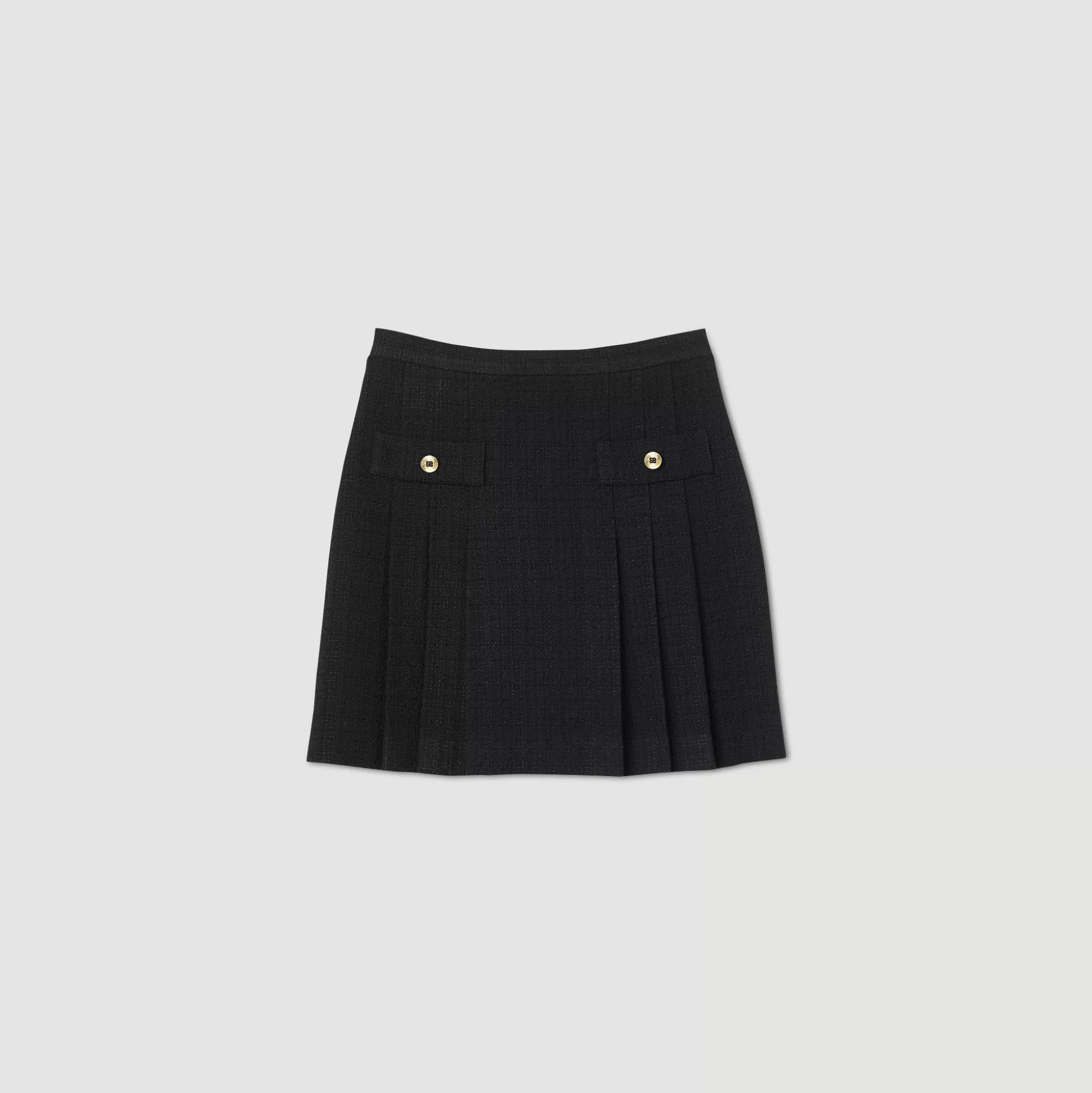 Sandro Paris Pleated Tweed Skirt> Skirts