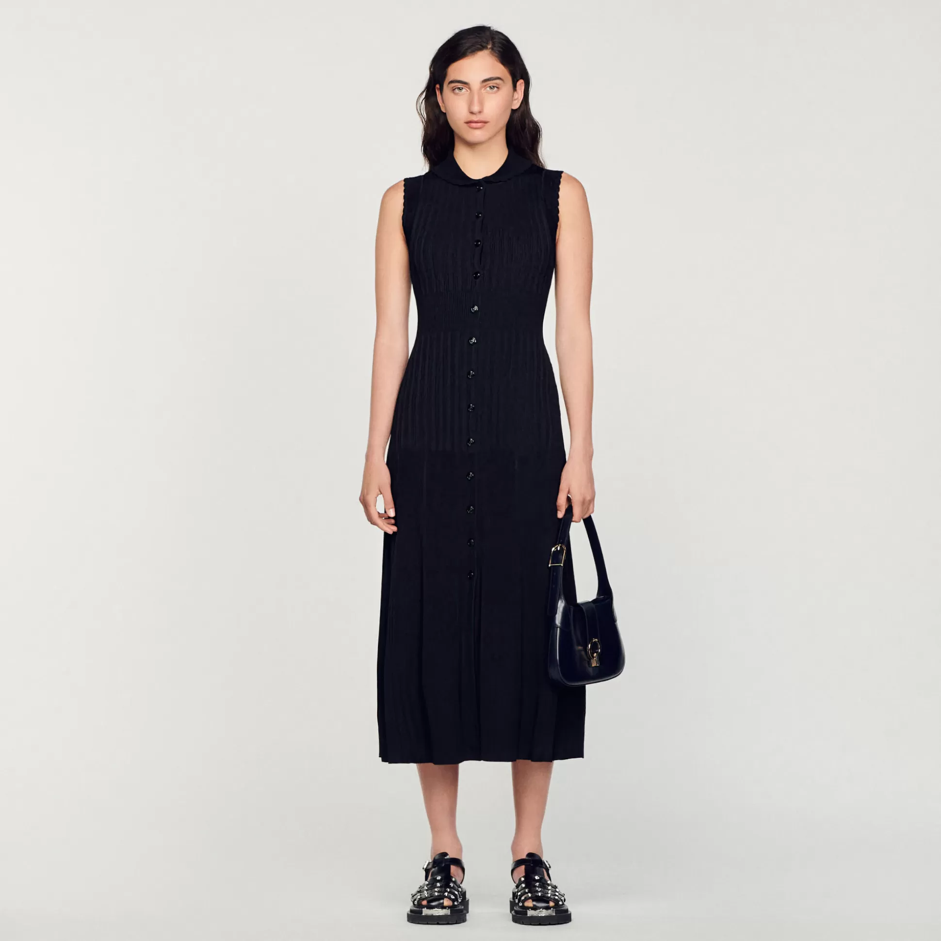 Sandro Paris Ribbed Maxi Dress> Dresses