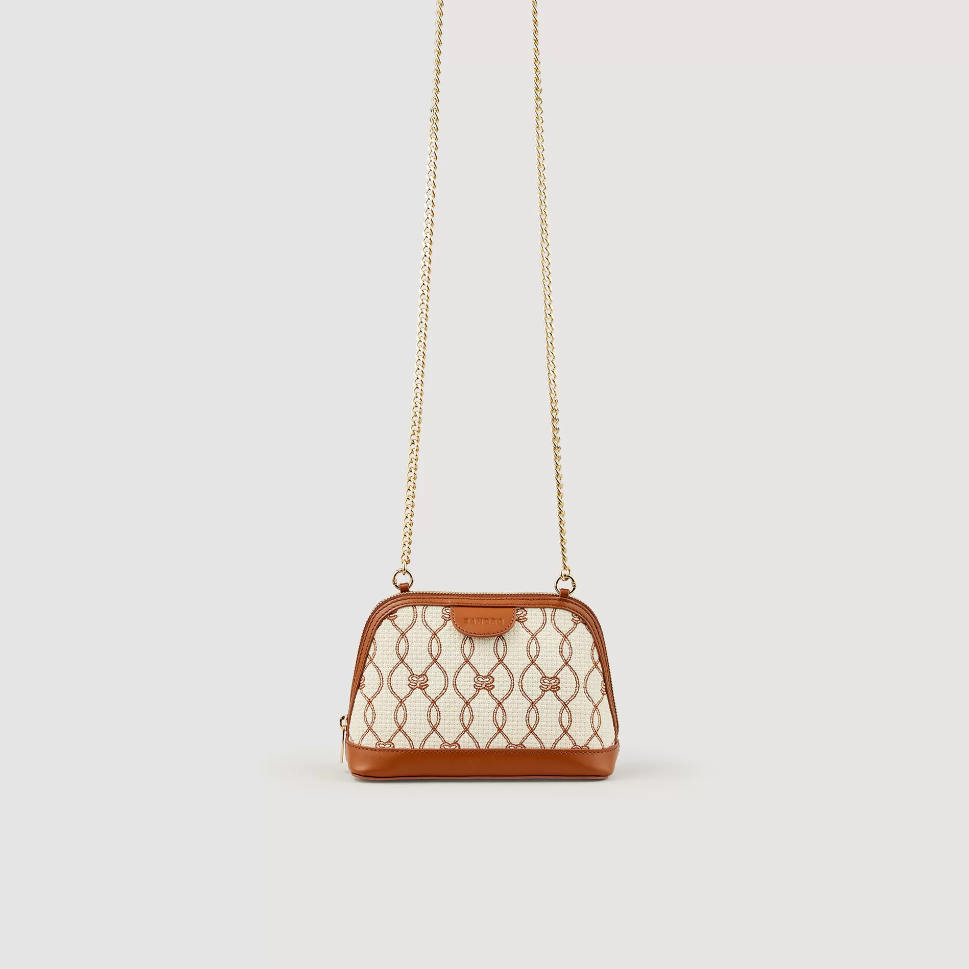 Sandro Paris Rittah Bag In Monogram Fabric> Crossbody Bags