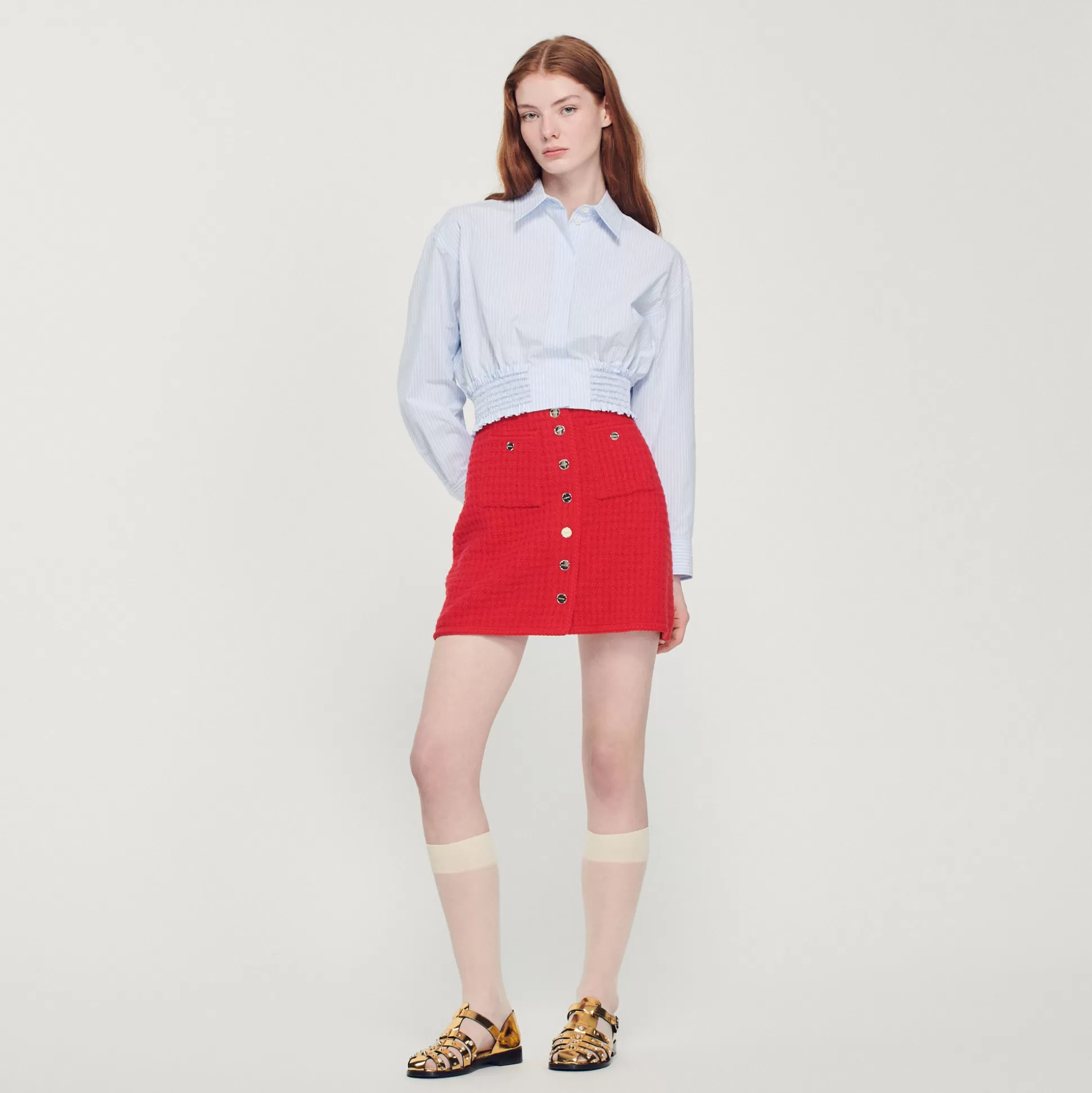 Sandro Paris Short Knitted Skirt> Skirts