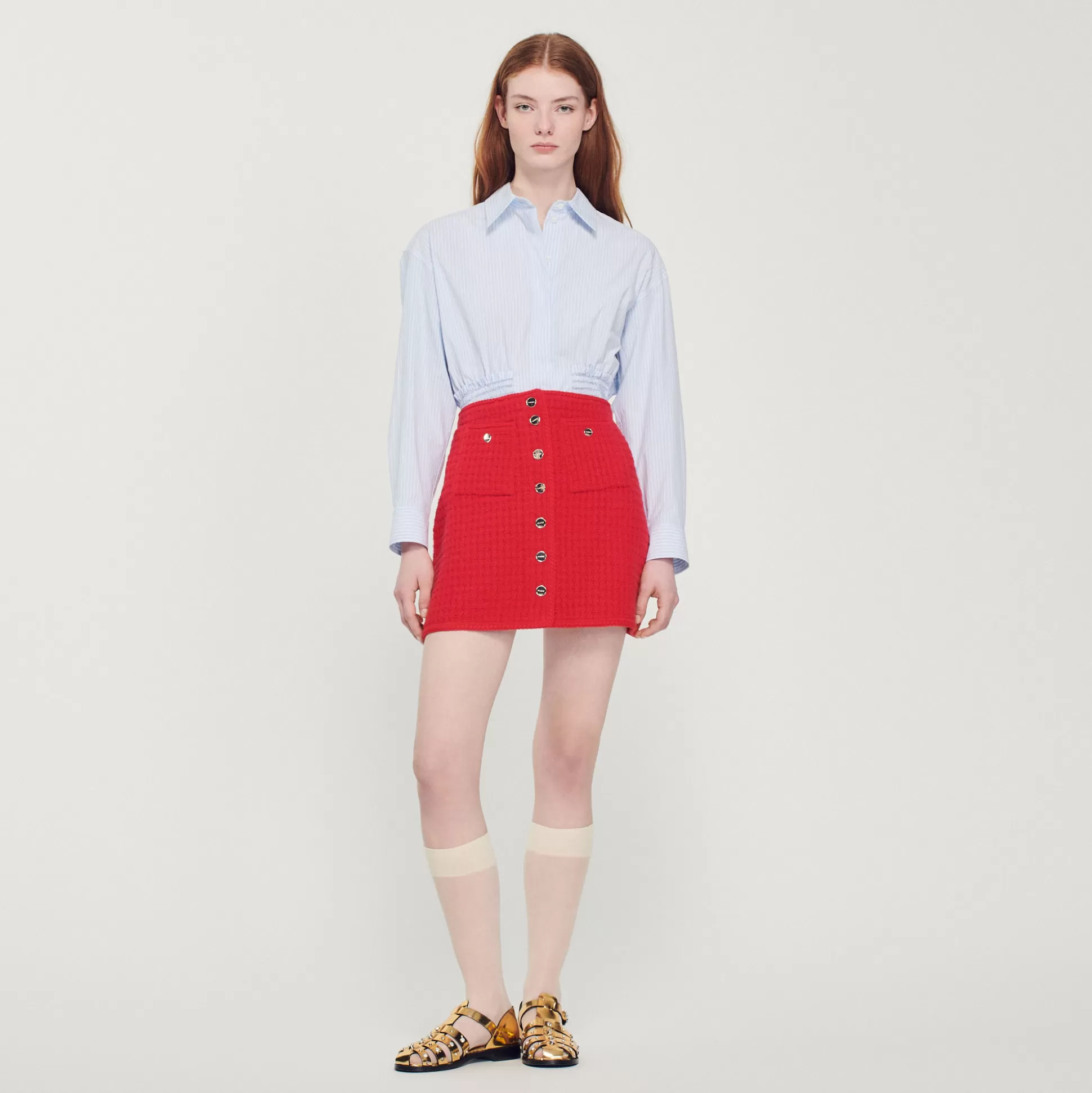 Sandro Paris Short Knitted Skirt> Skirts