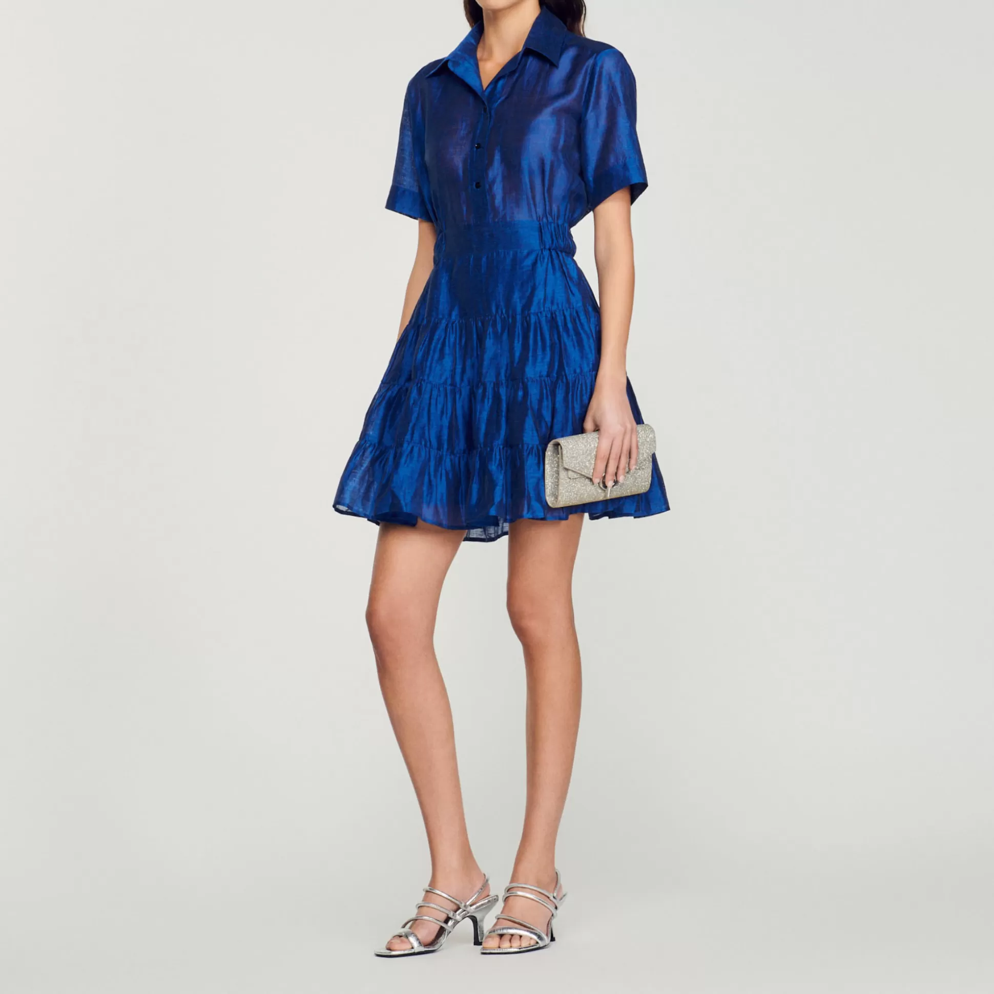 Sandro Paris Short Ruffled Dress> Dresses