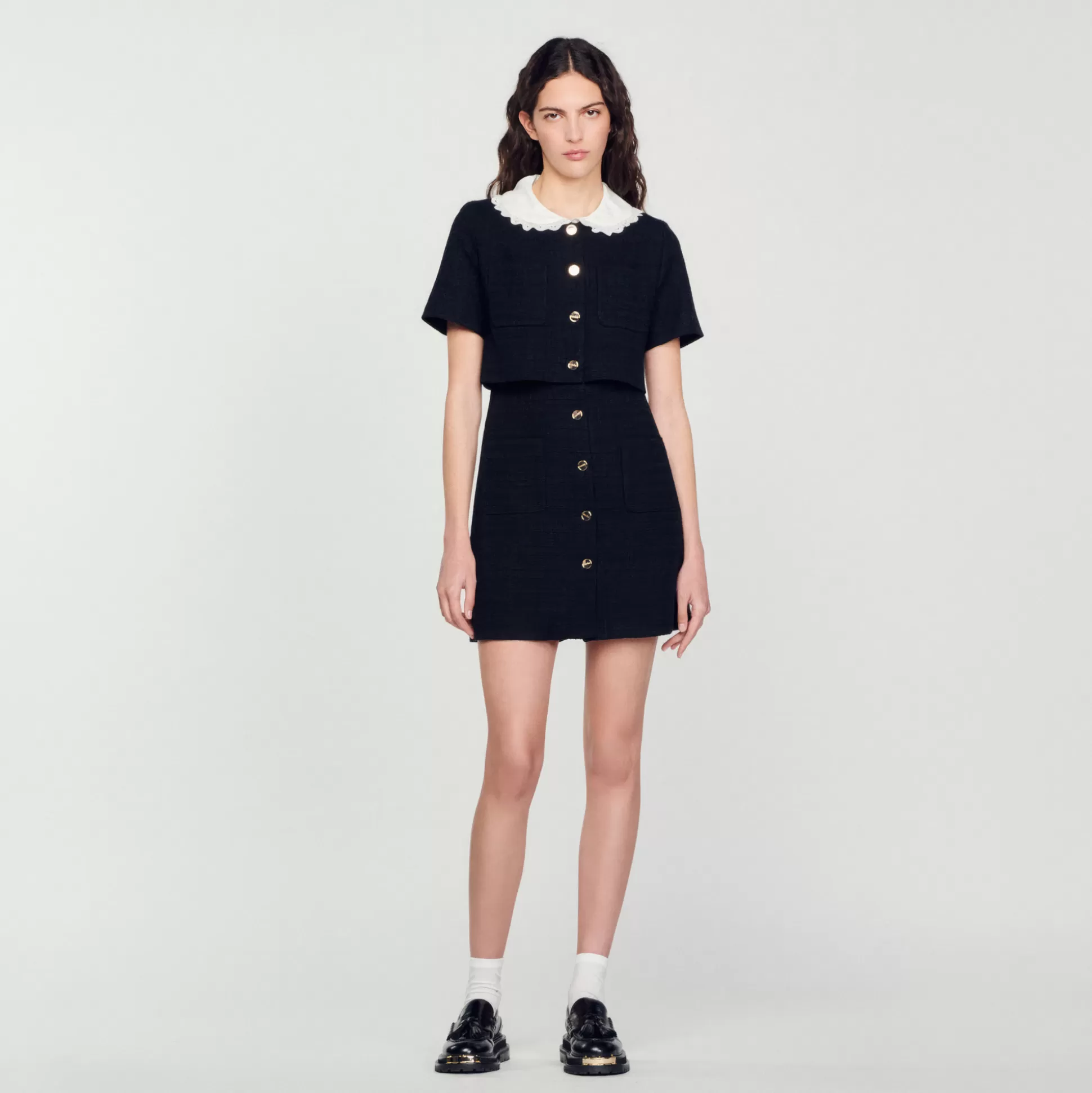 Sandro Paris Short Tweed Dress> Dresses