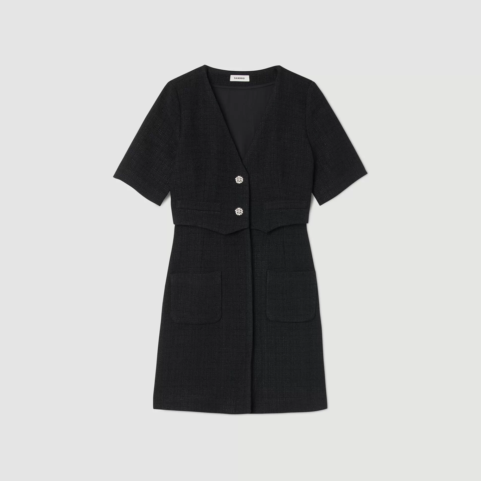 Sandro Paris Short Tweed Dress> Dresses