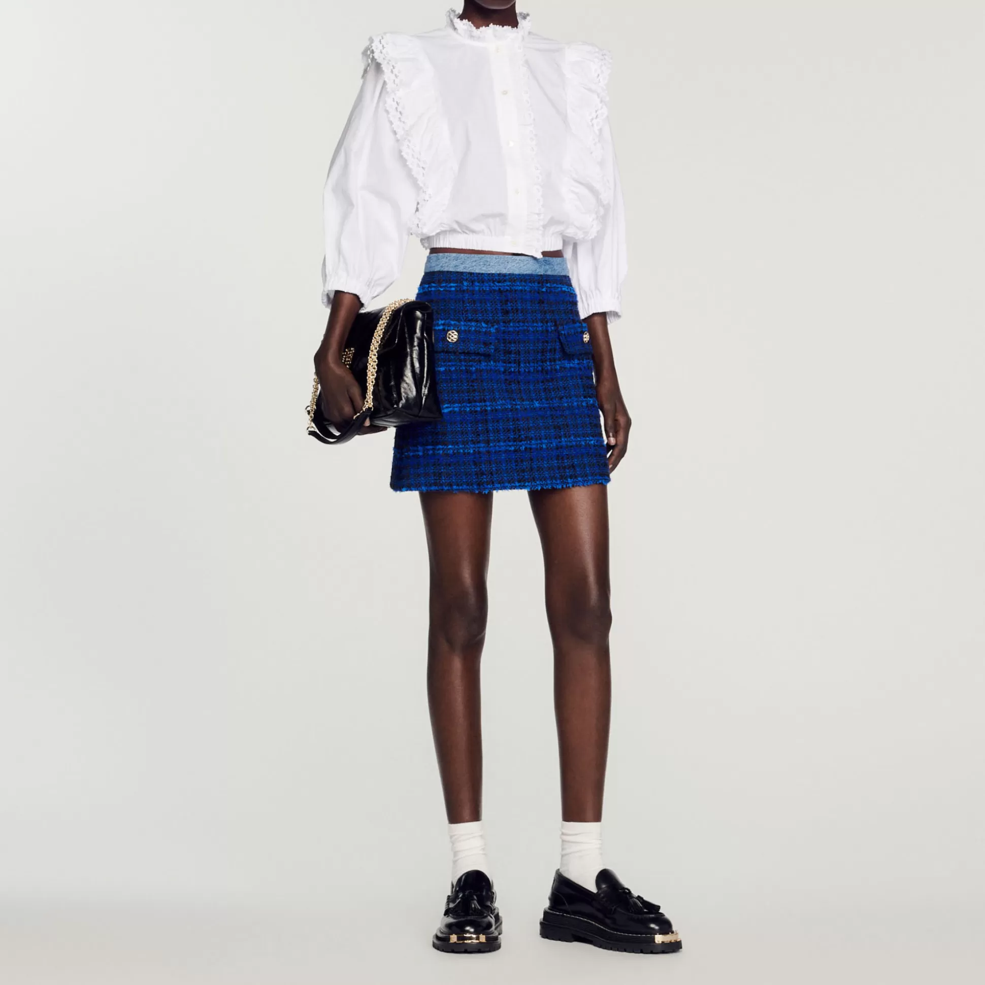 Sandro Paris Short Tweed Skirt> Skirts