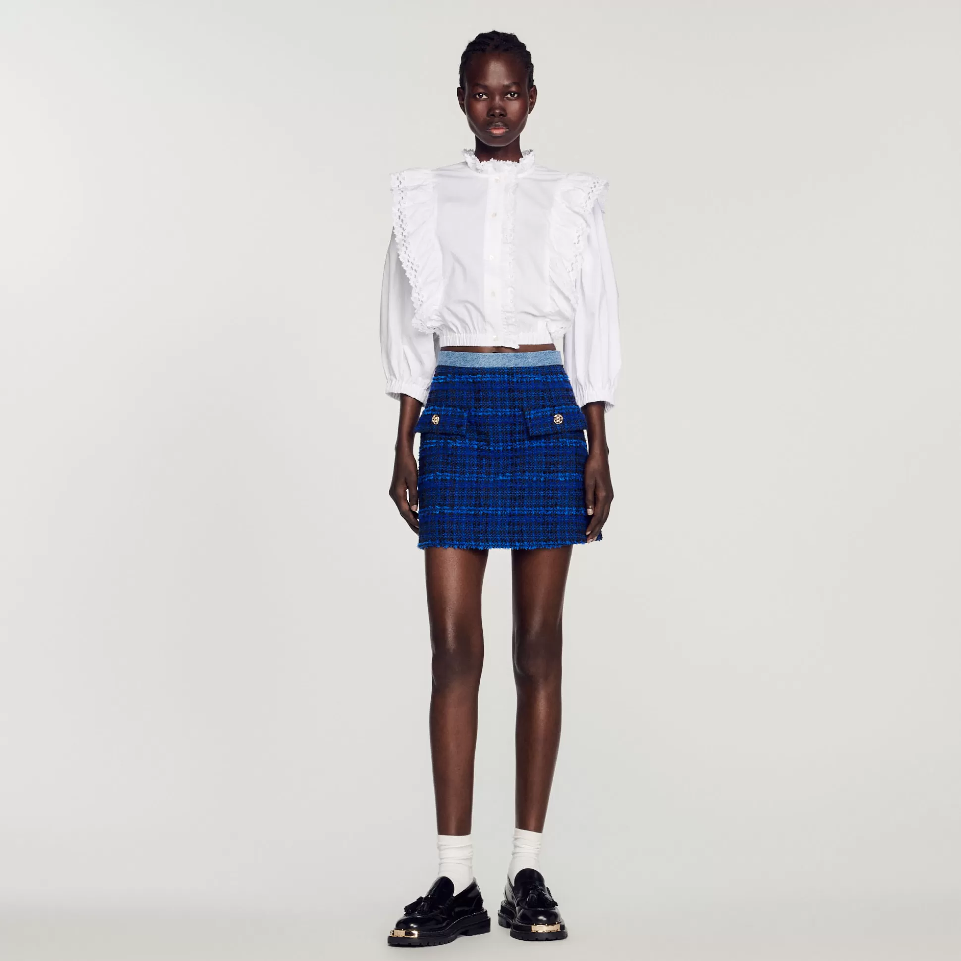 Sandro Paris Short Tweed Skirt> Skirts