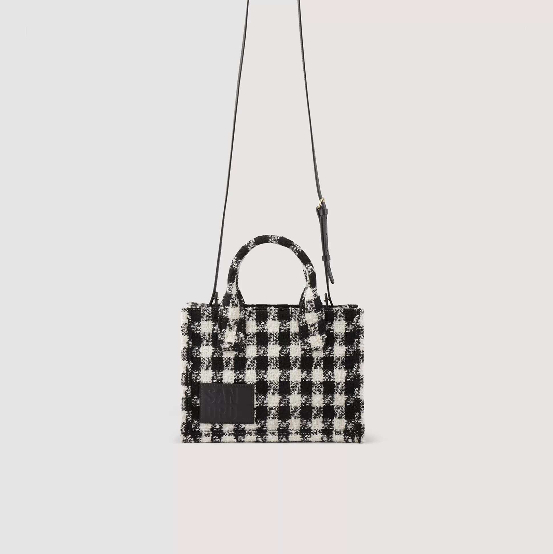 Sandro Paris Small Tweed Kasbah Tote Bag> Crossbody Bags