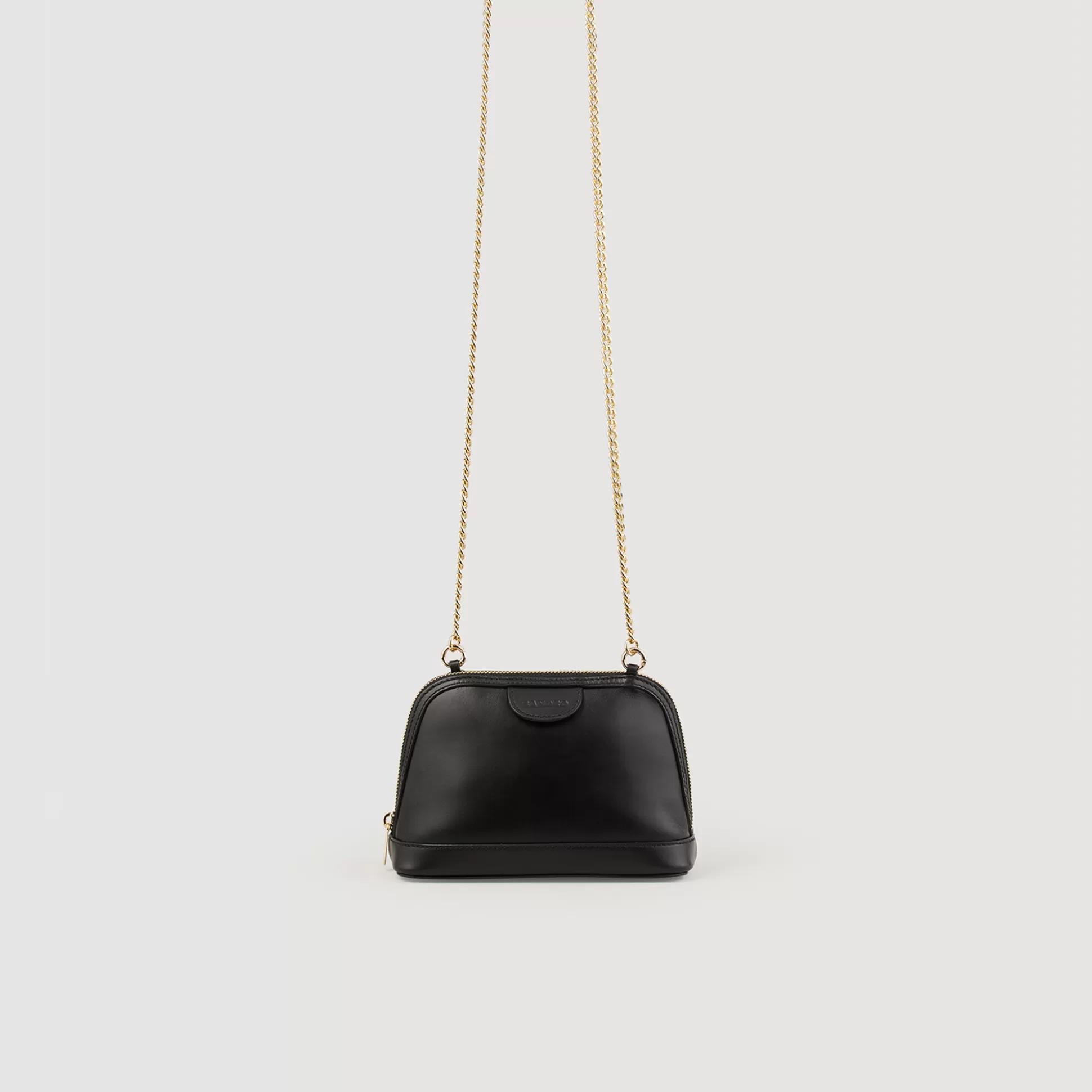 Sandro Paris Smooth Leather Rittah Bag> Crossbody Bags