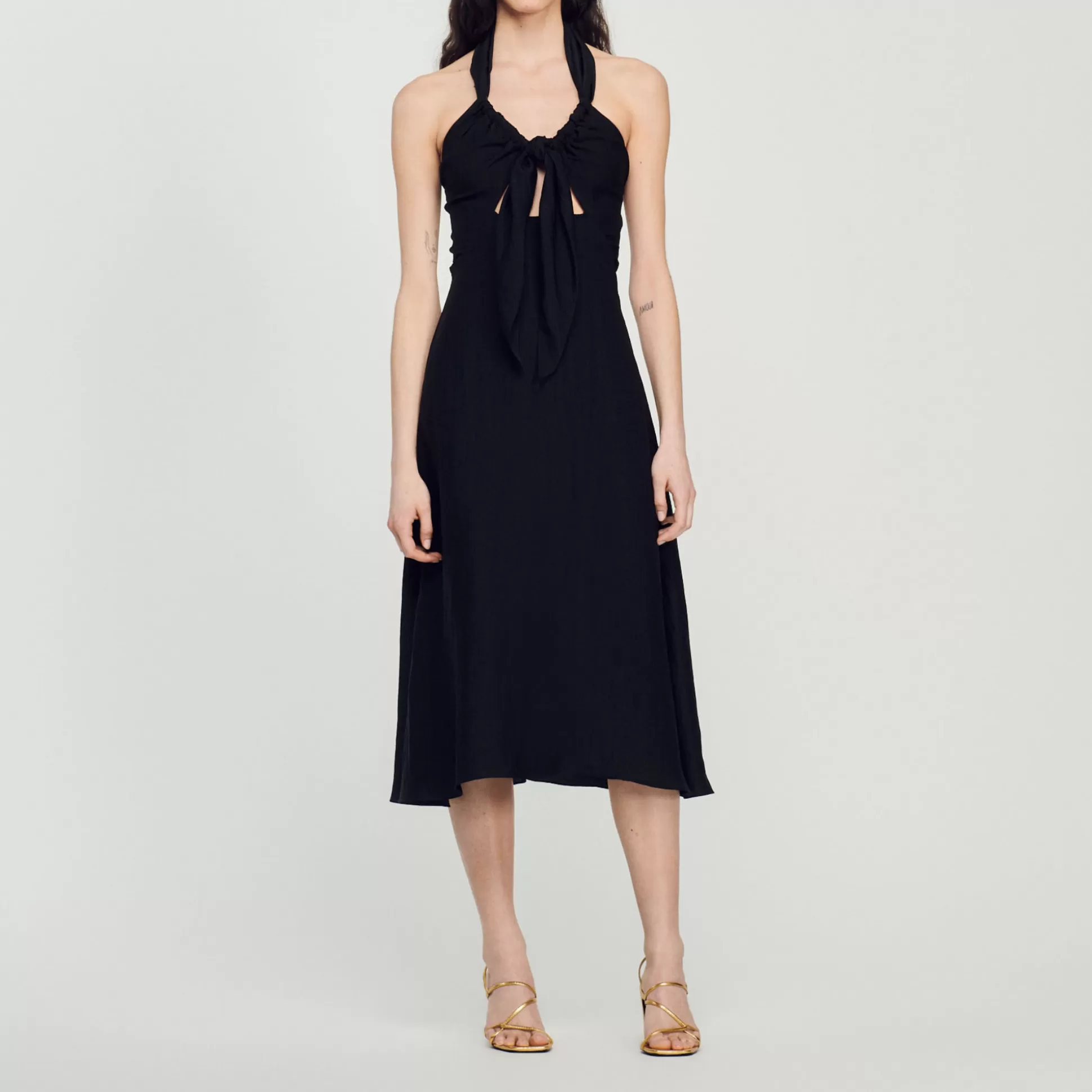 Sandro Paris Tied Backless Dress> Dresses