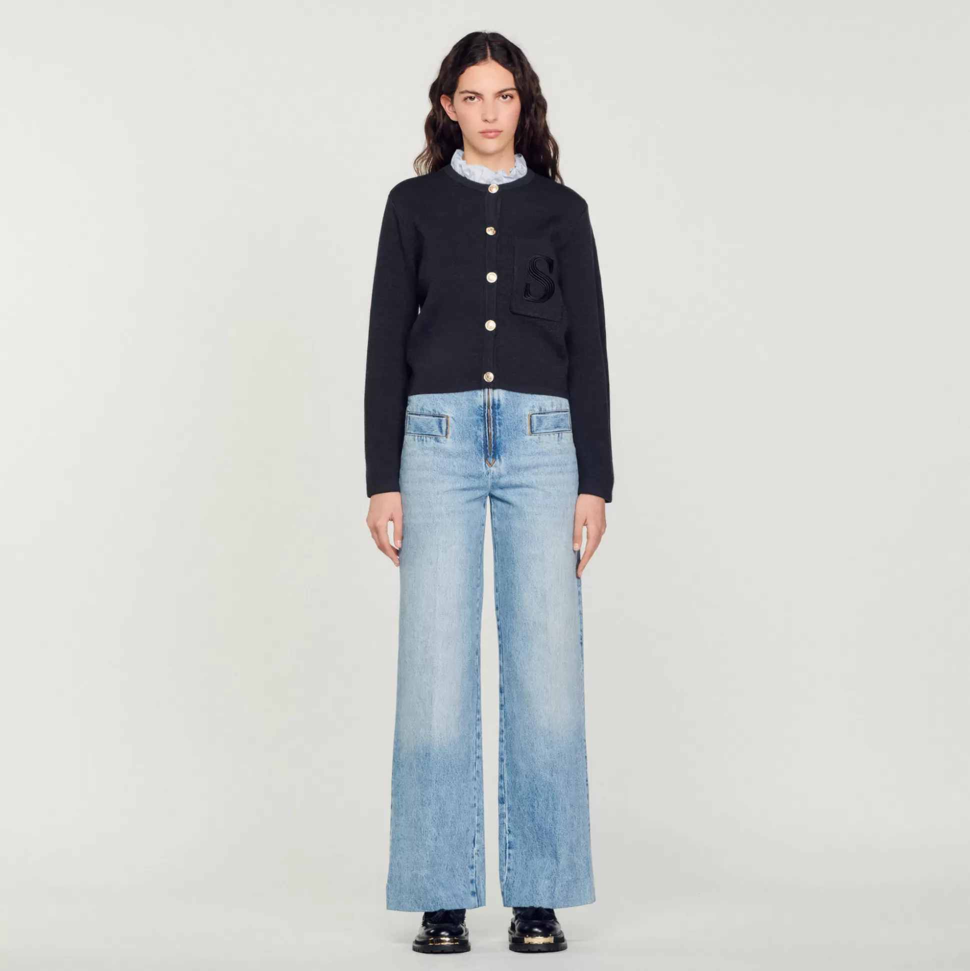 Sandro Paris Wide-Leg Jeans> Jeans