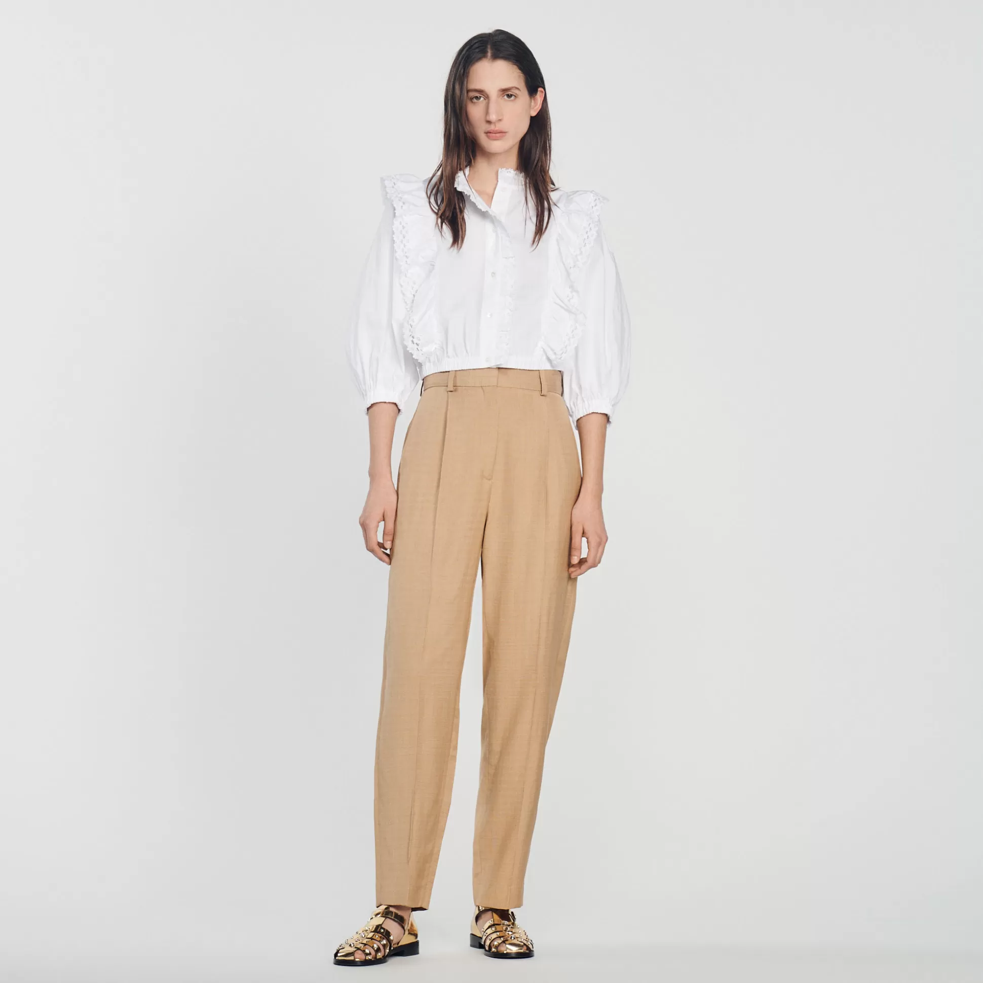 Sandro Paris Wide-Leg Pants> Pants & Shorts