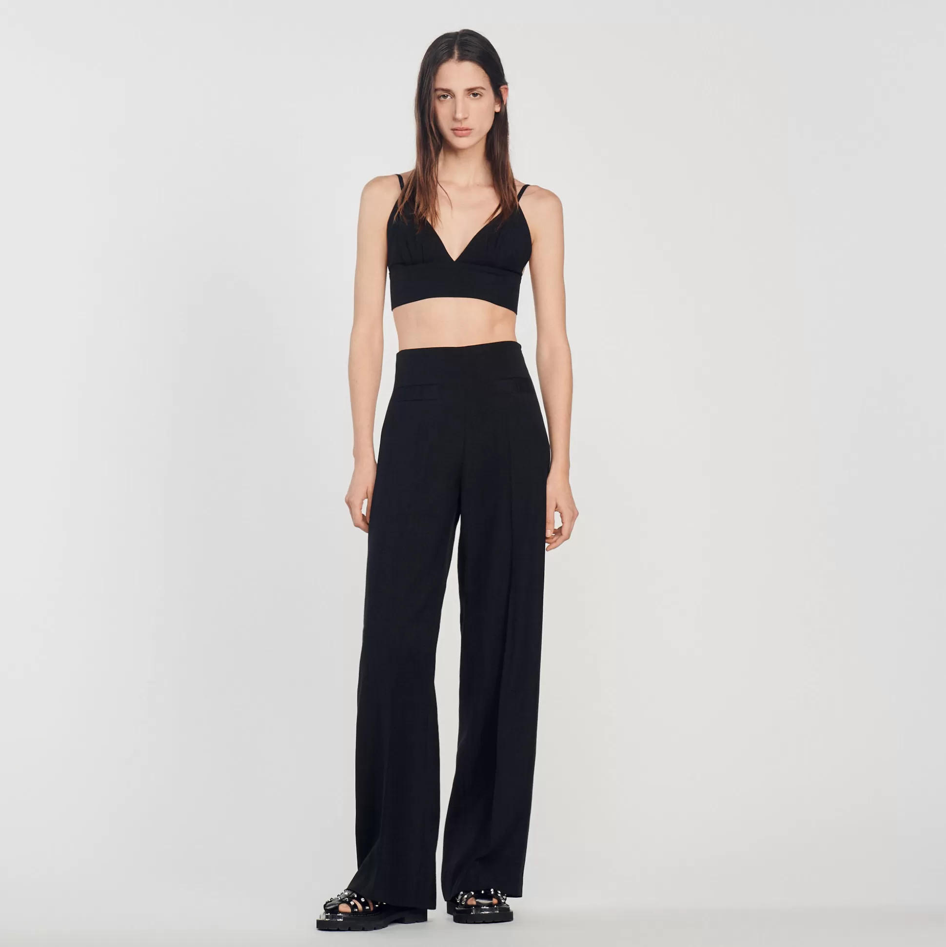 Sandro Paris Wide-Leg Pants> Pants & Shorts